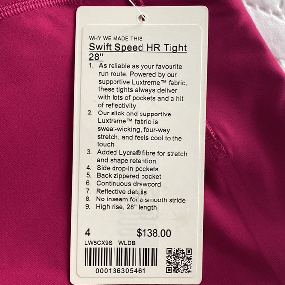 Lululemon “Swift Speed” HR Tight 28” - Picture 5 of 6